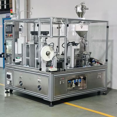 آلة ملء غطاء المجفف التلقائي من الفولاذ المقاوم للصدأ مع التحكم في PLC