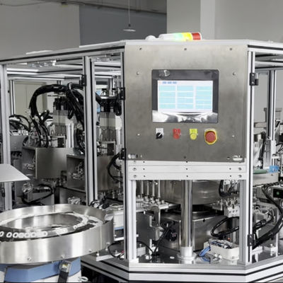 سعر جيد Fully Automated Lotion Pump Assembly Machine 220V 1500-2500pcs/hr الانترنت